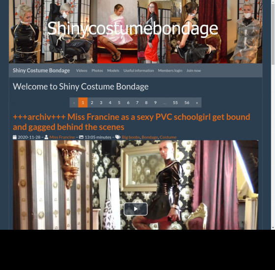 shiny costume bondage
